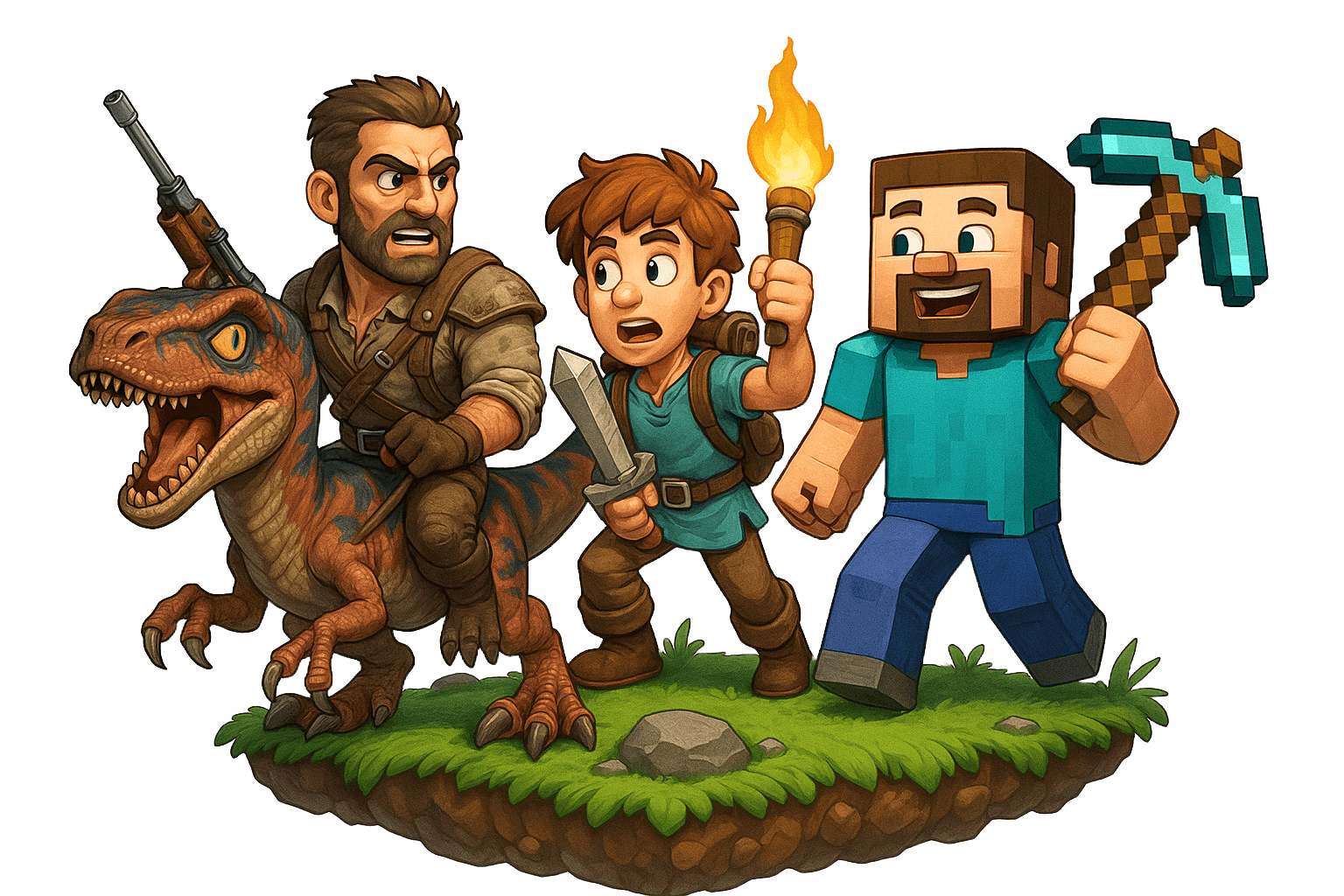 Minecraft, Ark, Terraria all in one